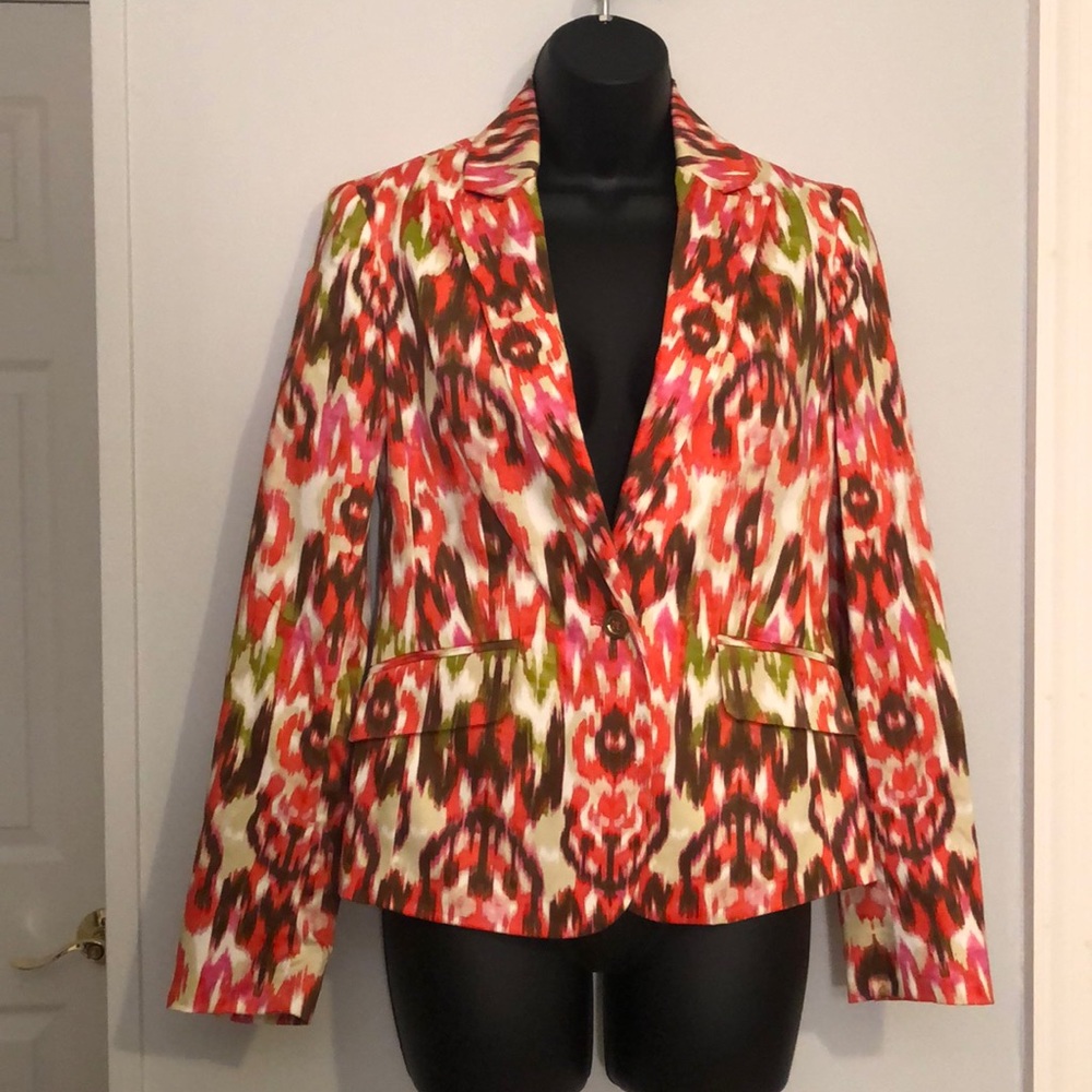 Jones New York Multicolored Spring Blazer